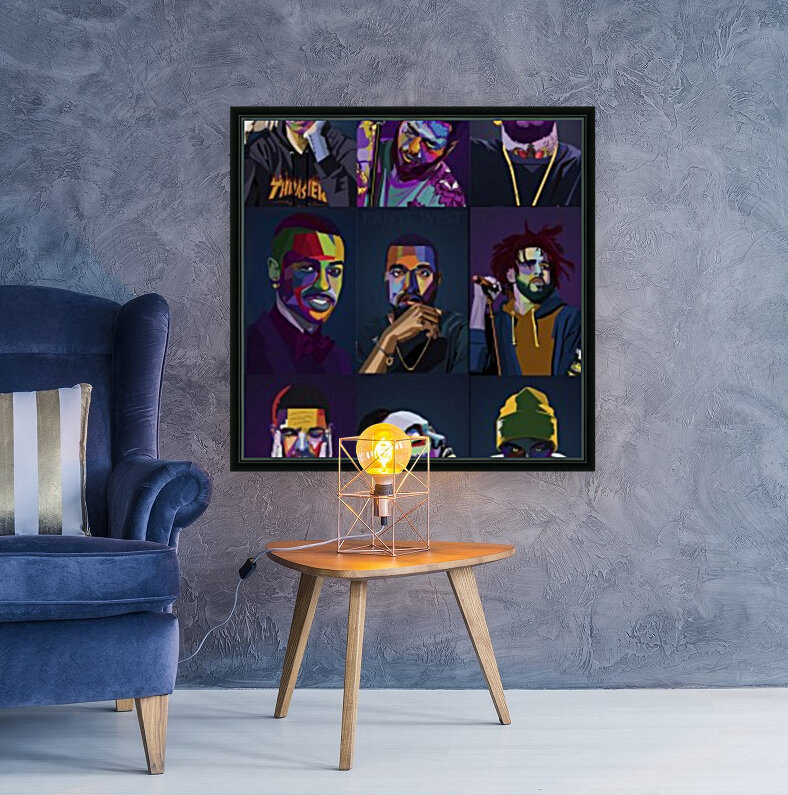 Rapper Collage Reproduction