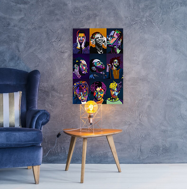 Rapper Collage Reproduction