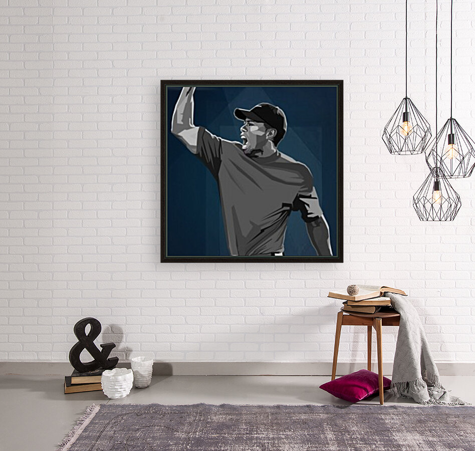Tiger Woods Black Reproduction