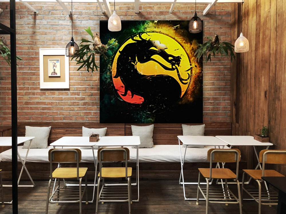 Mortal Kombat logo Reproduction