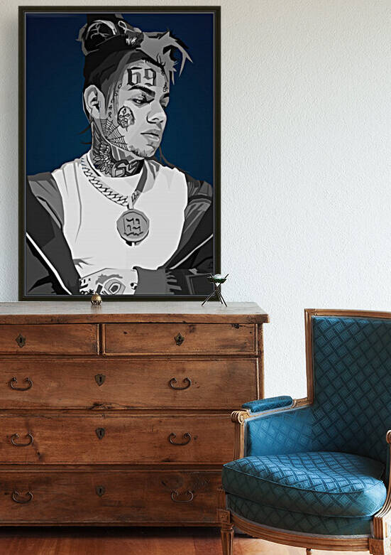6ix9ine Rapper Wpap Pop Art by Long Art