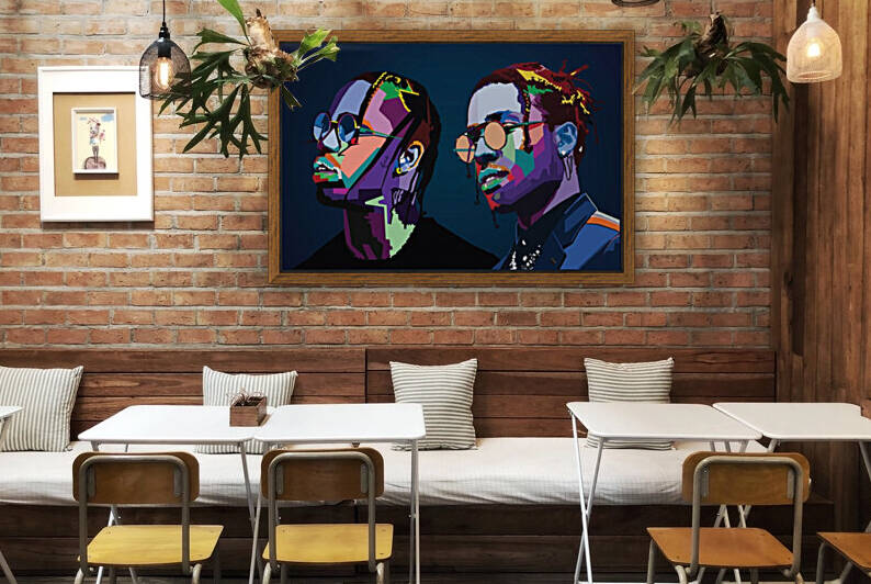 Asap Rocky & Travis scott by Long Art