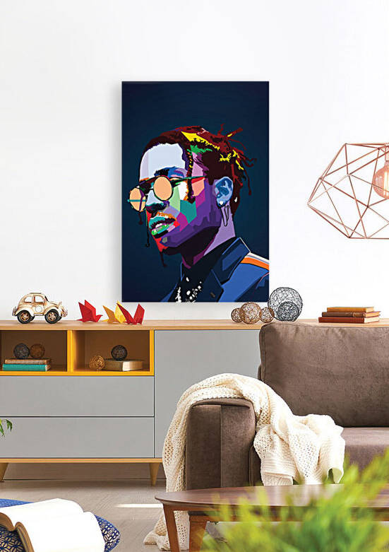 Asap Rocky Rapper Wpap Pop Art by Long Art