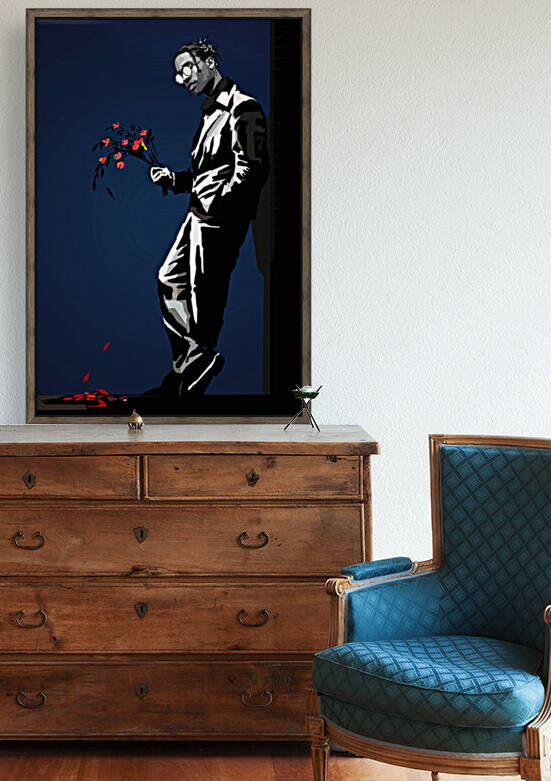 Banksy Flower Asap Rocky by Long Art