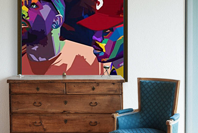 Chance the Rapper and Kanye West by Long Art