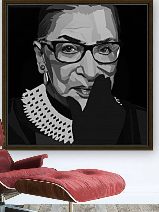 Ruth Bader Ginsburg by Long Art