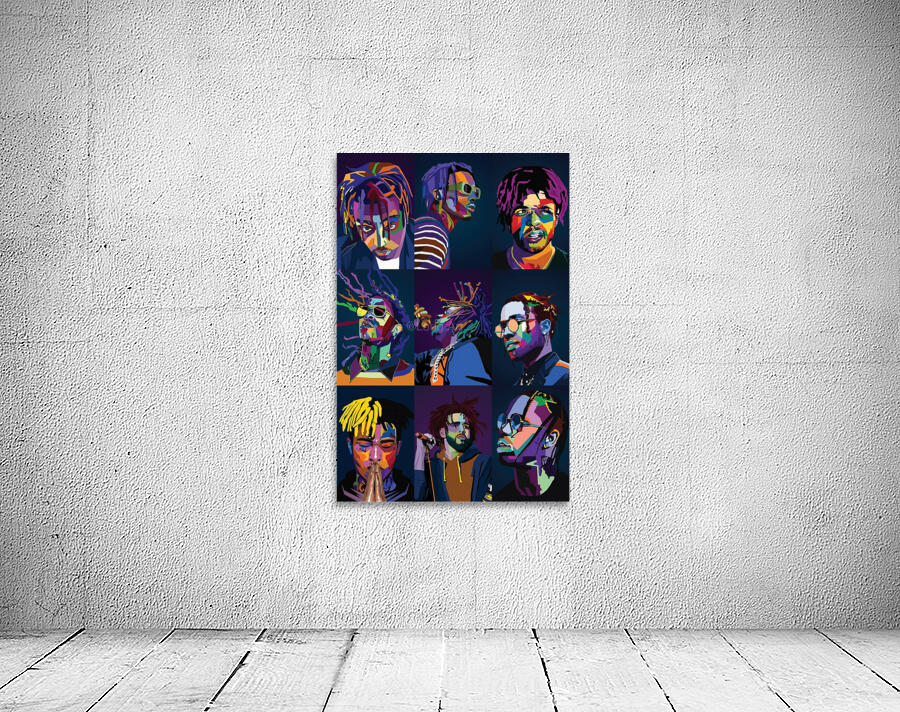 Rapper collage Wall Preview
