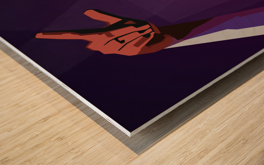Martin Garrix Color Wood print
