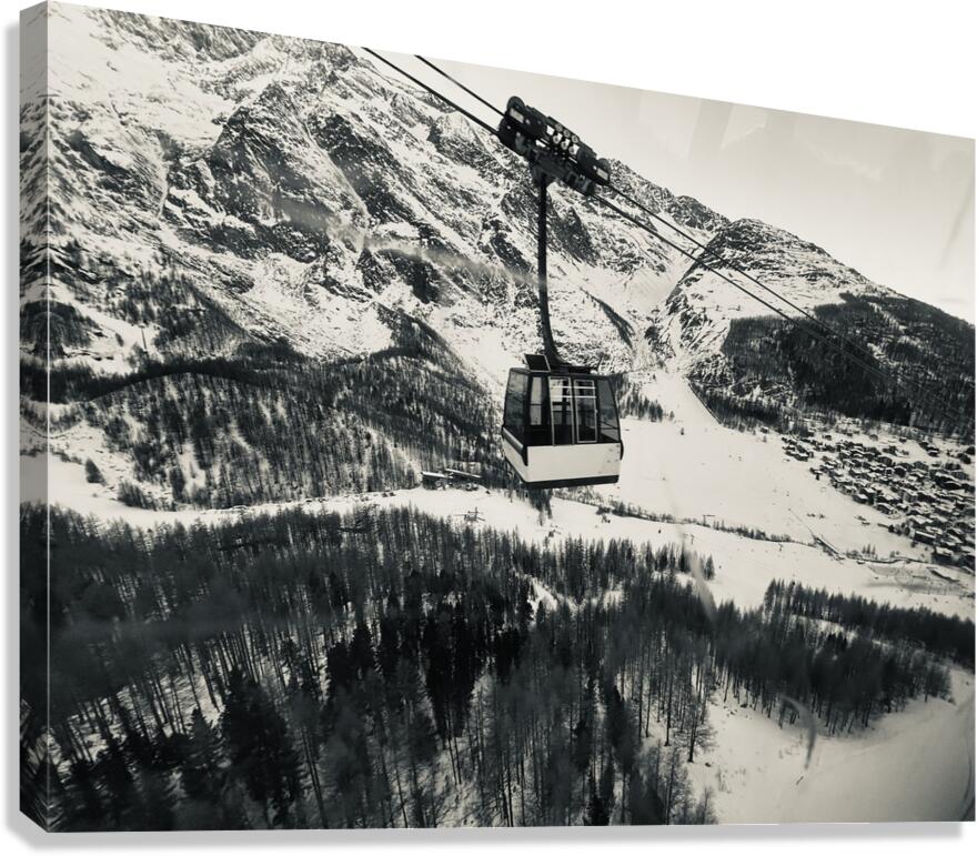 Climbing the Alps Canvas Print