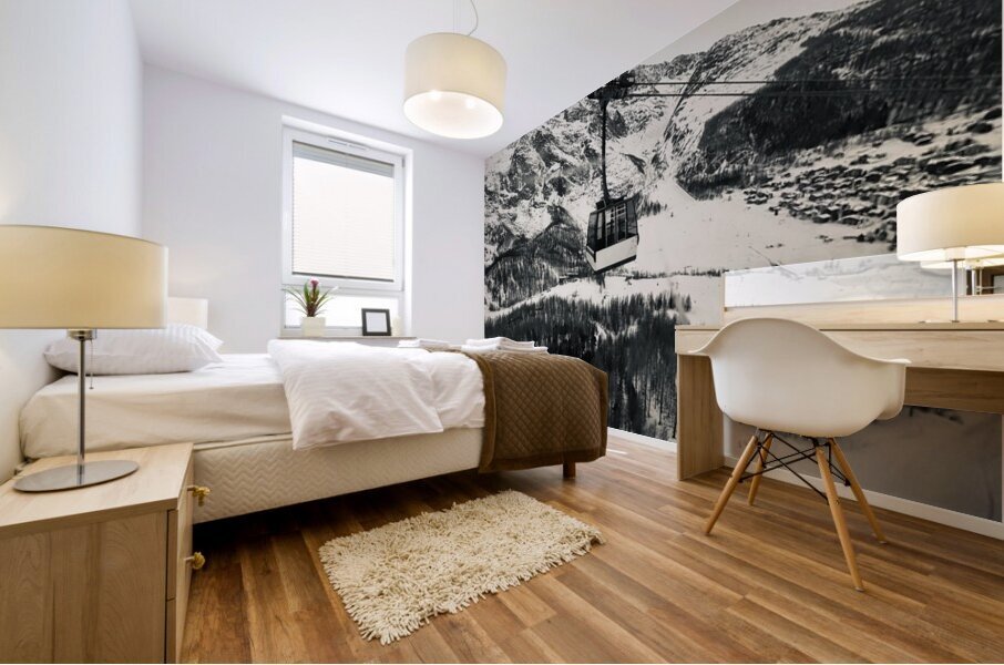 The climb Mural print