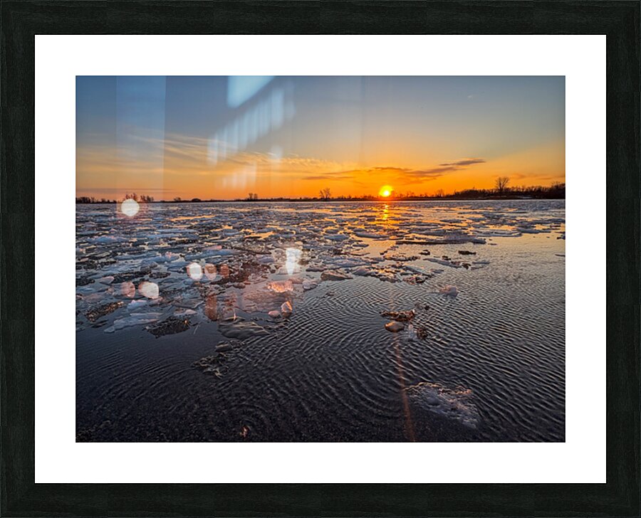 Spring sunrise Picture Frame print