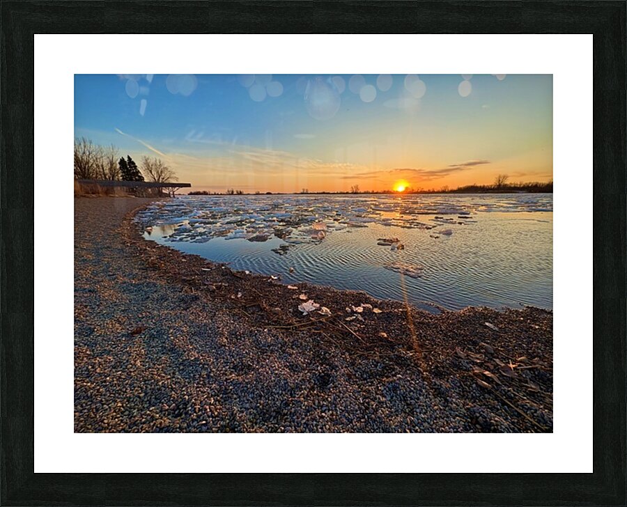 Spring sunrise Picture Frame print