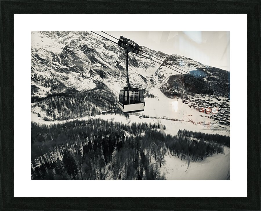 Climbing the Alps Picture Frame print