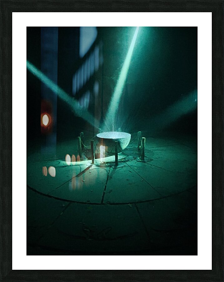 Light shows Picture Frame print