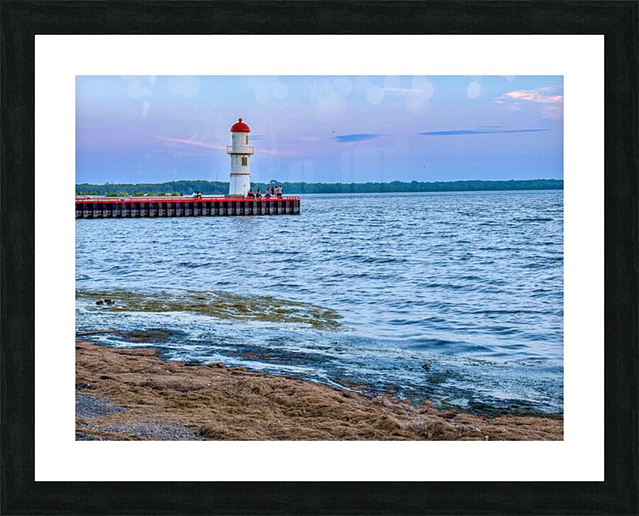 Sunset at the lighthouse 2 Picture Frame print
