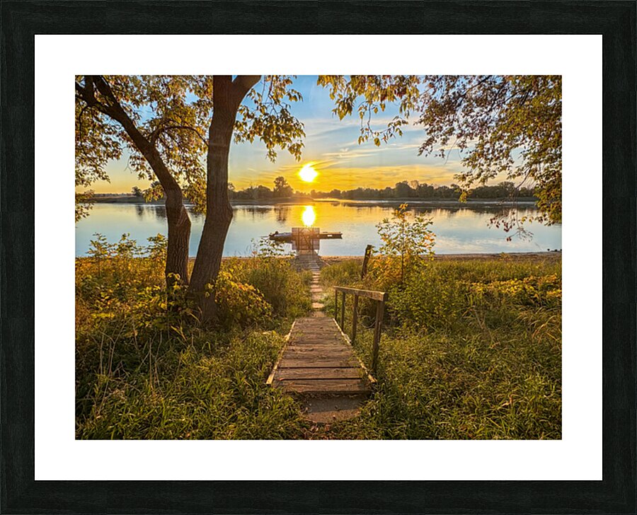 Go down to the platform Picture Frame print