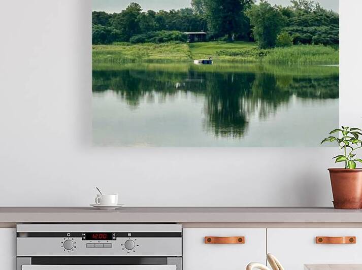 Small cottage on an island by Genevieve Gagnon