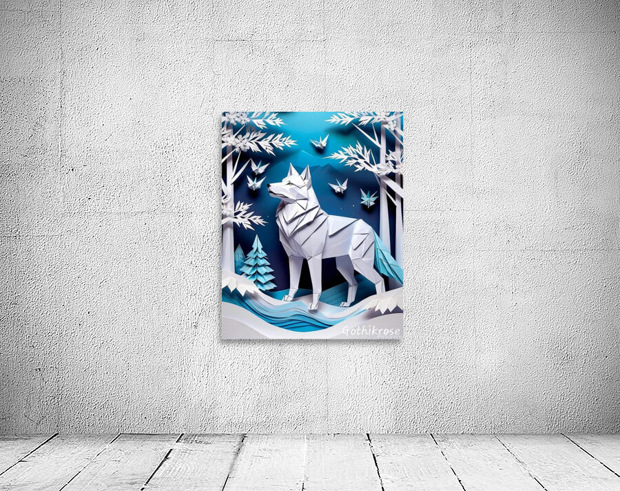 Cut out wolf Wall Preview