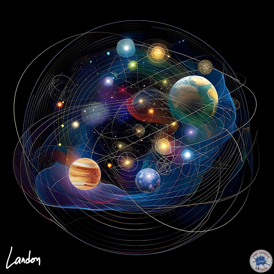 Planets and Celestial Bodies 1 by Landon Wall Art