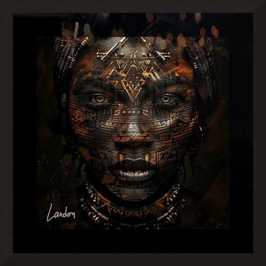 African Lady 4 Picture Frame print