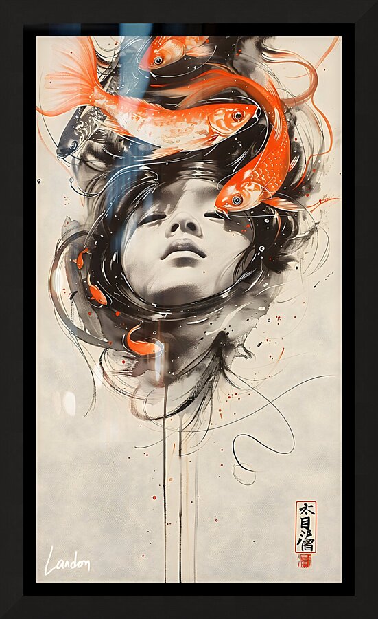 Inked 2 Picture Frame print