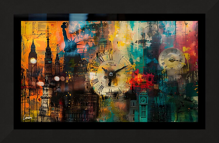 Statue of Tower Colosseum 3 Picture Frame print