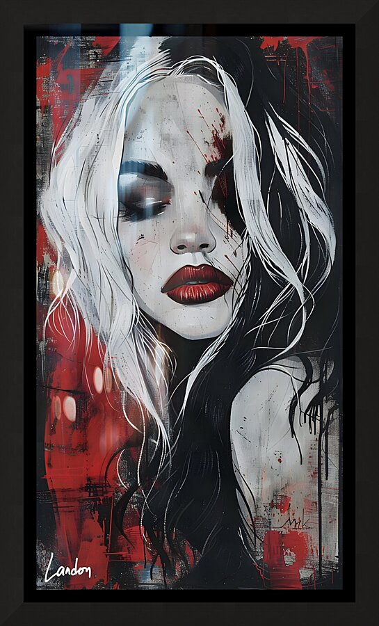 Red Vibes 8 Picture Frame print