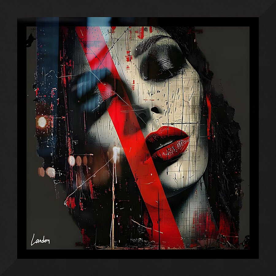 Red Thoughts 1 Picture Frame print