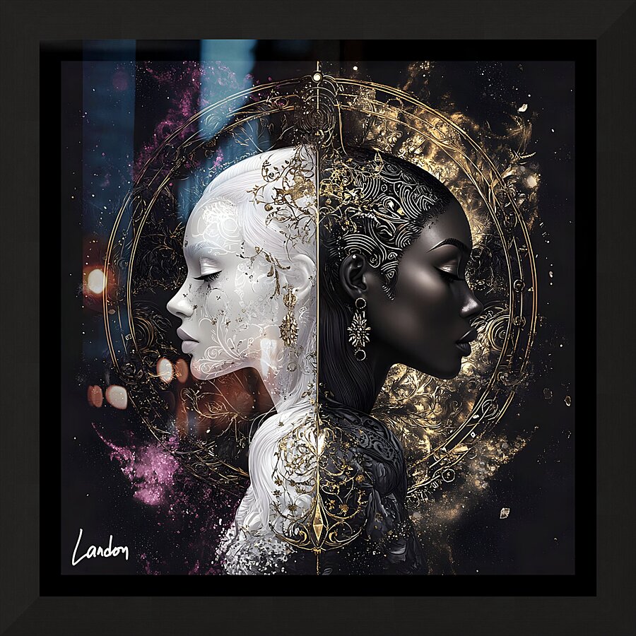 Veil of Duality 4 Picture Frame print