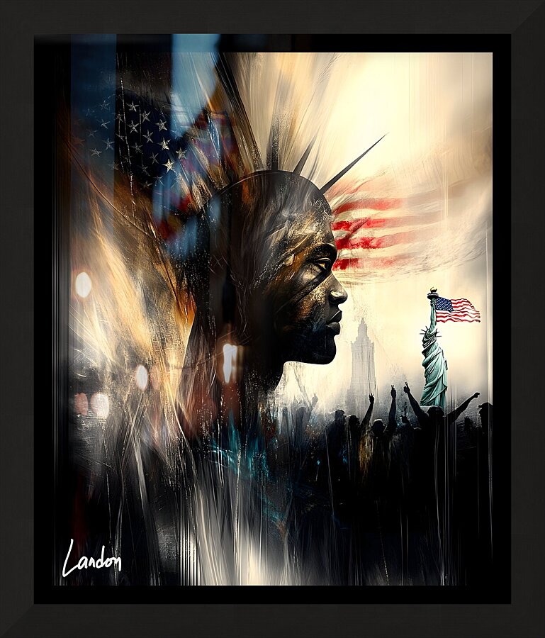 Liberty s Resolve 4 Picture Frame print