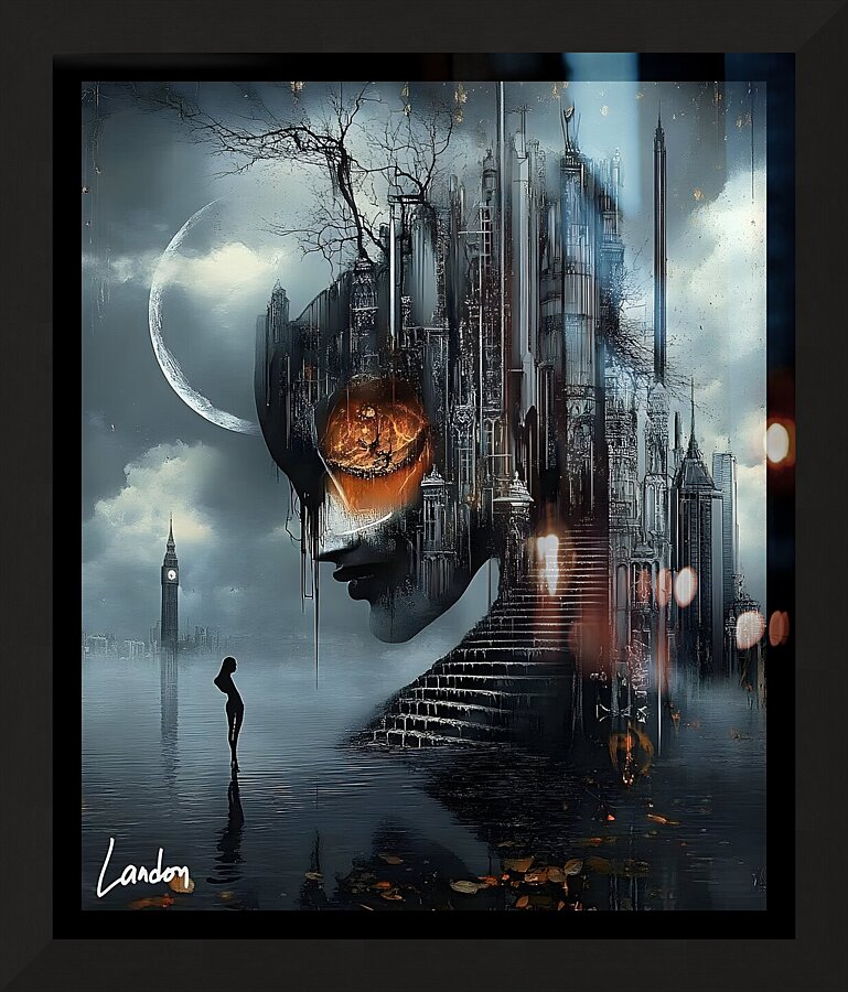 Ethereal Reflection Picture Frame print