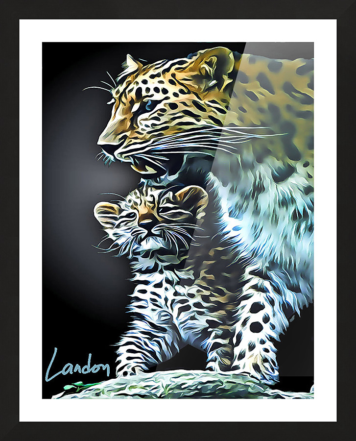 Animal Love Picture Frame print