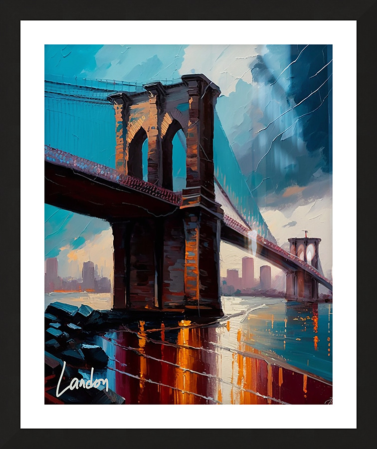 The Bridge 2  Picture Frame print