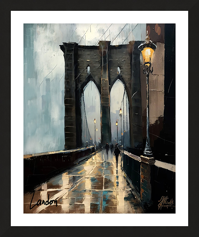 The Bridge 3 Picture Frame print