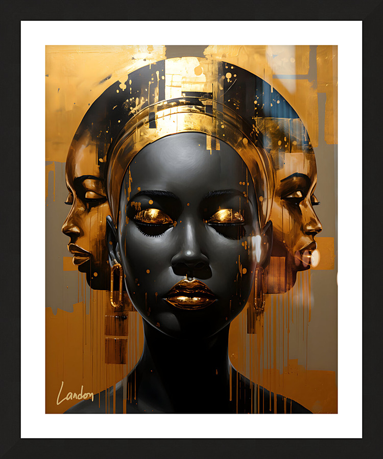 Golden Goddesses 11 Picture Frame print