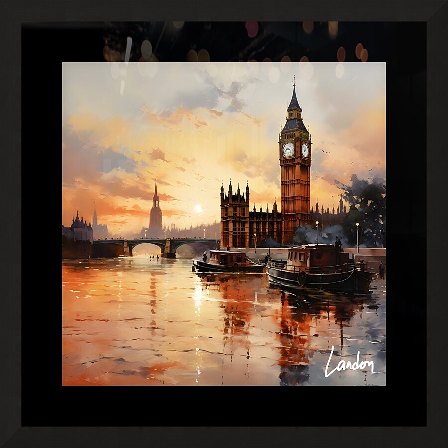 Big Ben 4 Picture Frame print