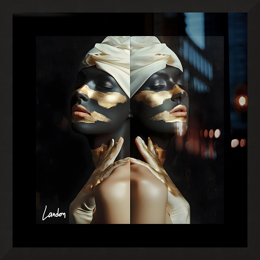 Duplicated 3 Picture Frame print