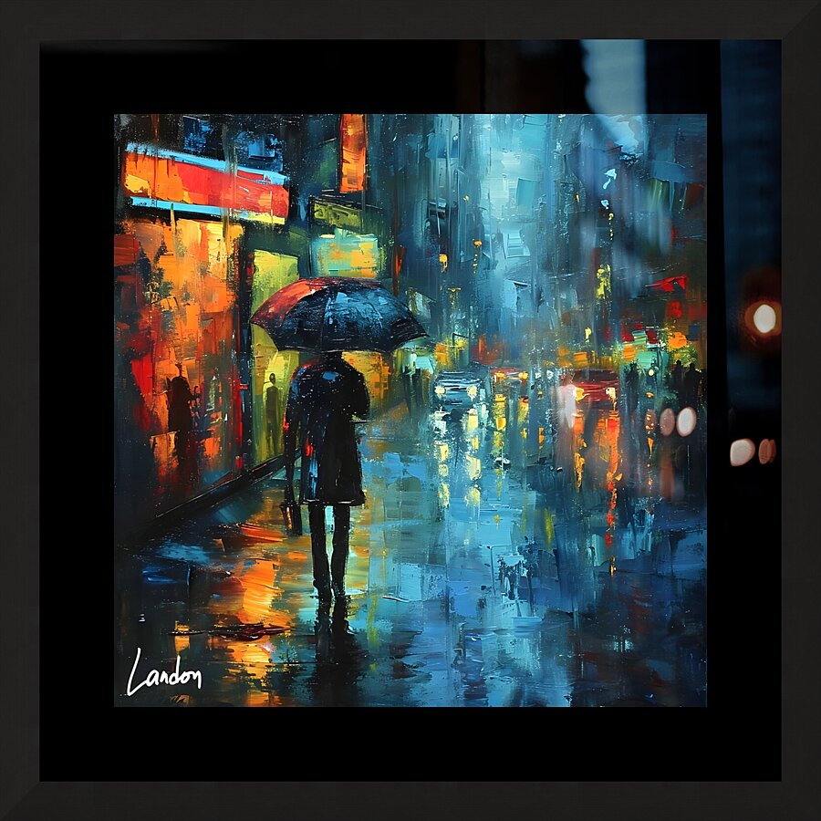 Urban Rain 4 Picture Frame print