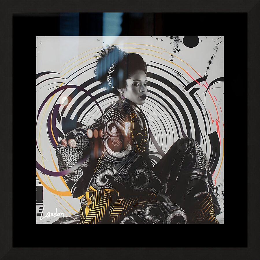 She Is Op Beauty 7 Picture Frame print