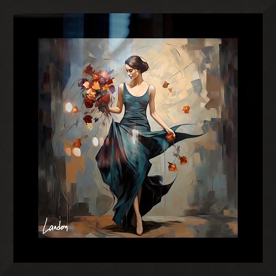 Her Flowers 2 Picture Frame print