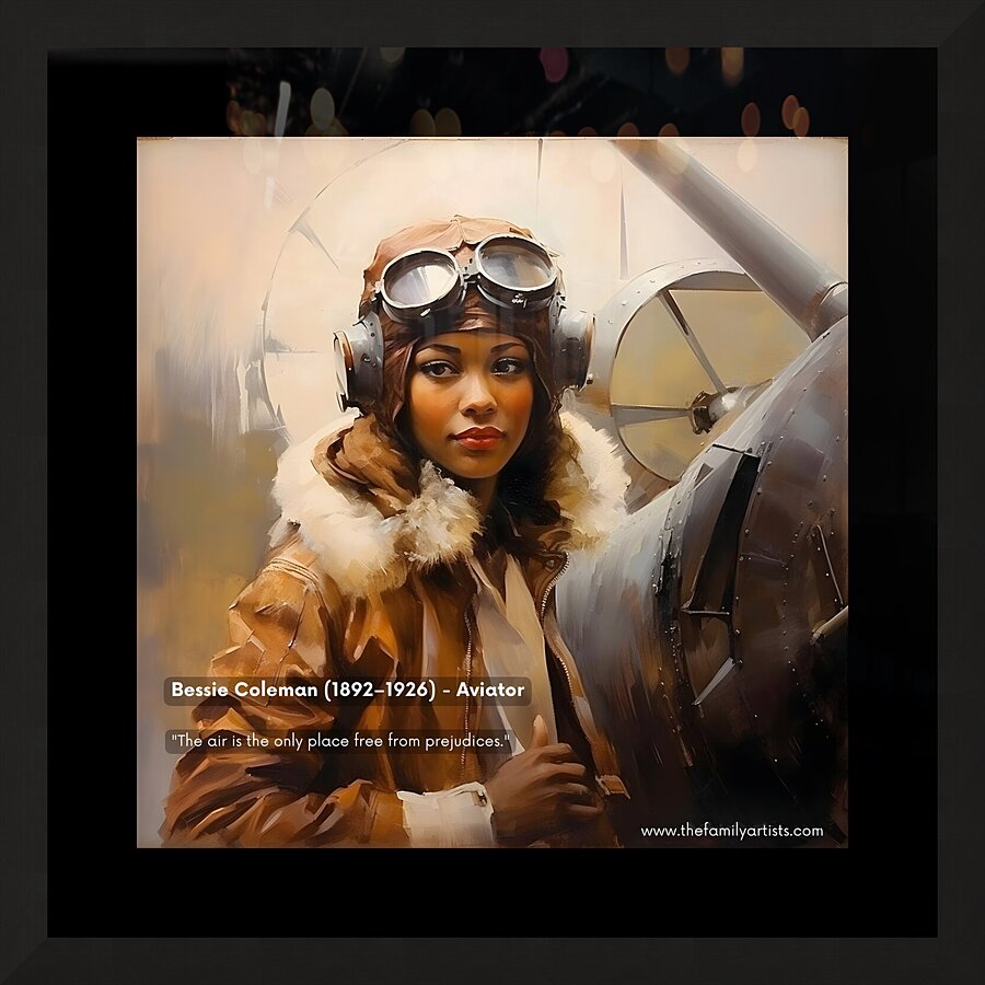 Bessie Coleman Picture Frame print