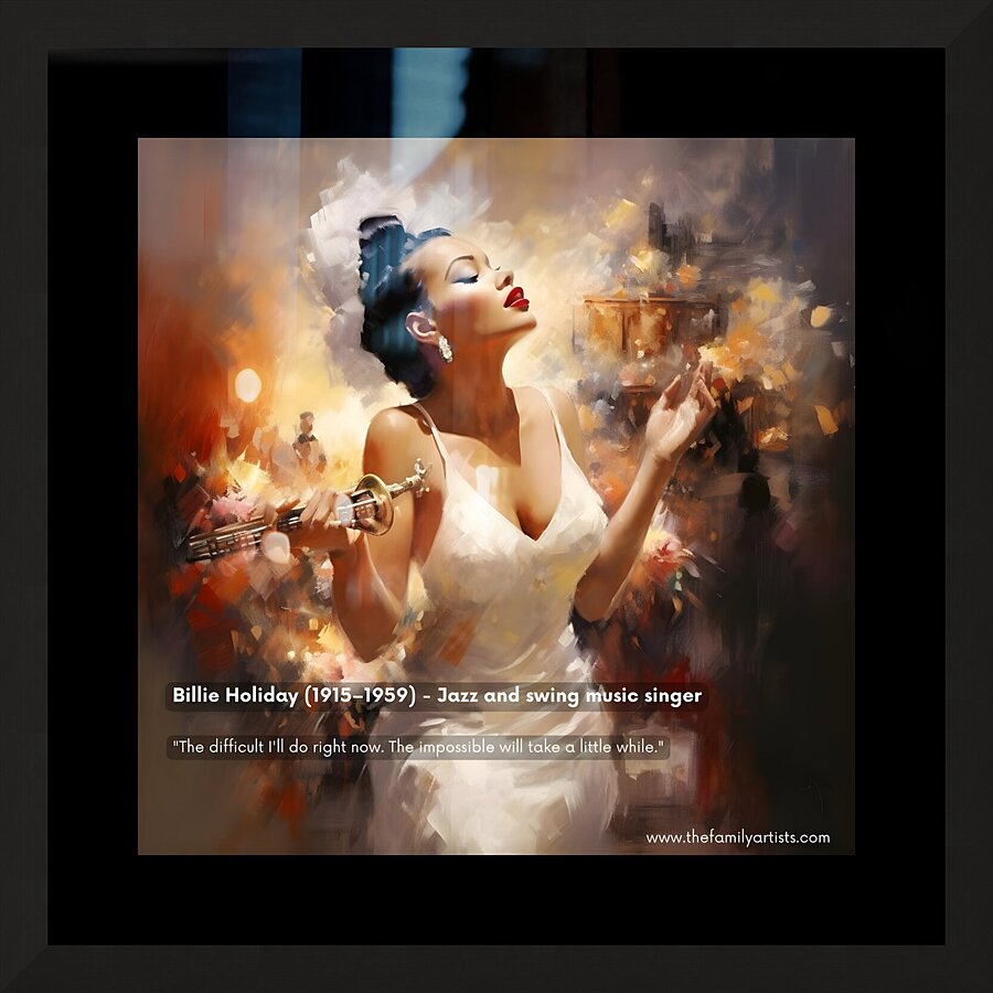 Billie Holiday Picture Frame print