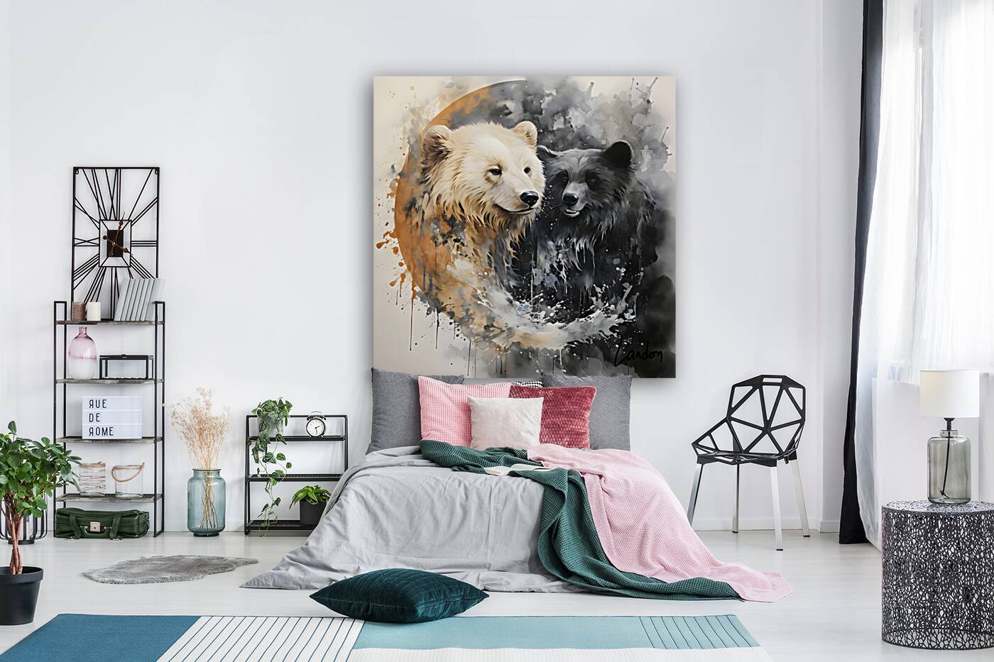Yin Yang Polar Bears 3 Reproduction
