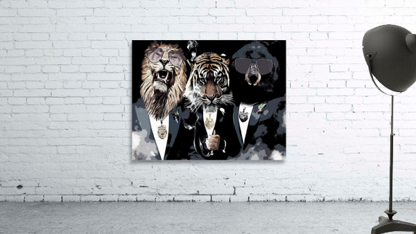 Lion Tiger Bear Wall Preview