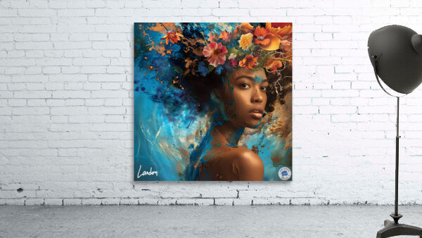 Flower Woman 9 Aperçu sur mur