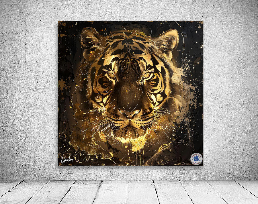 Tiger  Golden Glow 1 Wall Preview