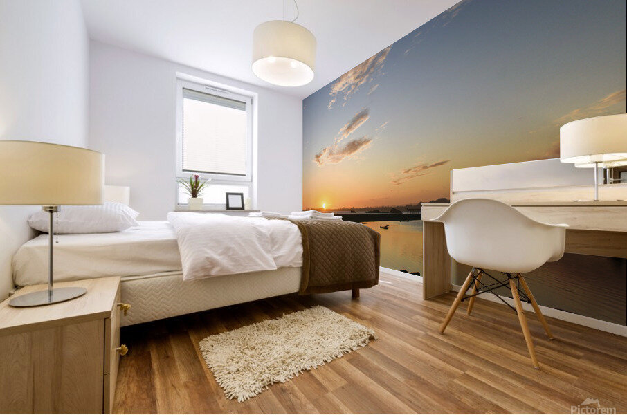 Seacliff Beach Sunset Mural print
