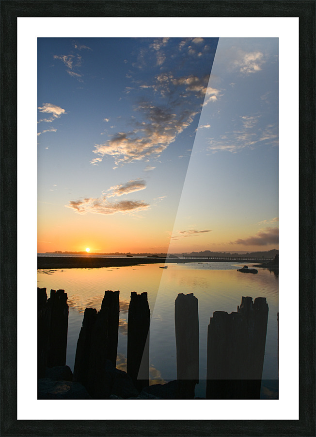 Seacliff Beach Sunset Picture Frame print