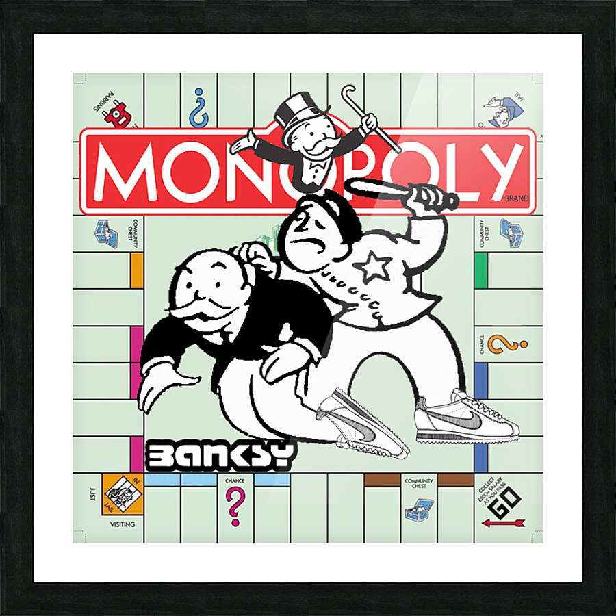 banksyjail5 Picture Frame print