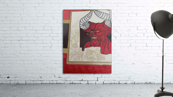 Devil red and gold Wall Preview